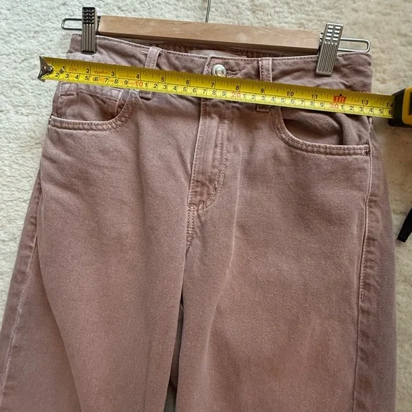 Dynamite Claudia jeans size 00/24 inch dusty rose - Picture 3 of 8